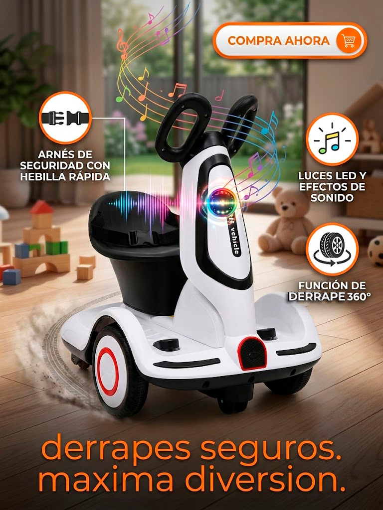 Carro Eléctrico para Niños 3-6 Años